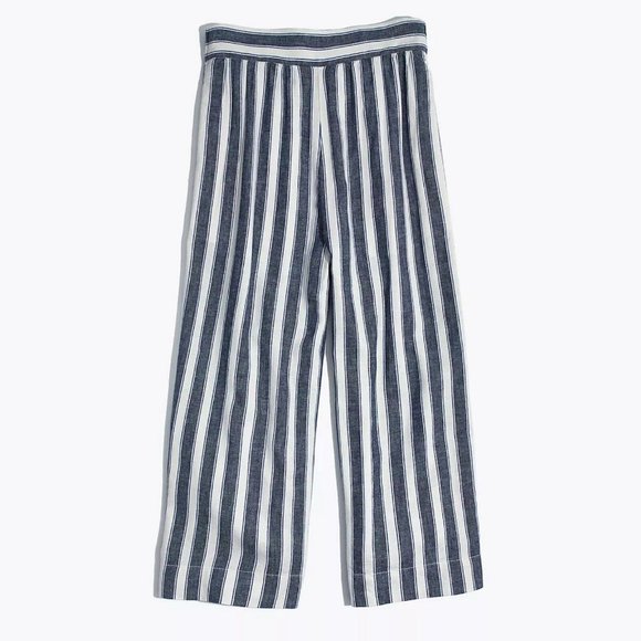 Madewell Linen Pants Size Small Pull On Wide Leg Cropped - Picture 11 of 11